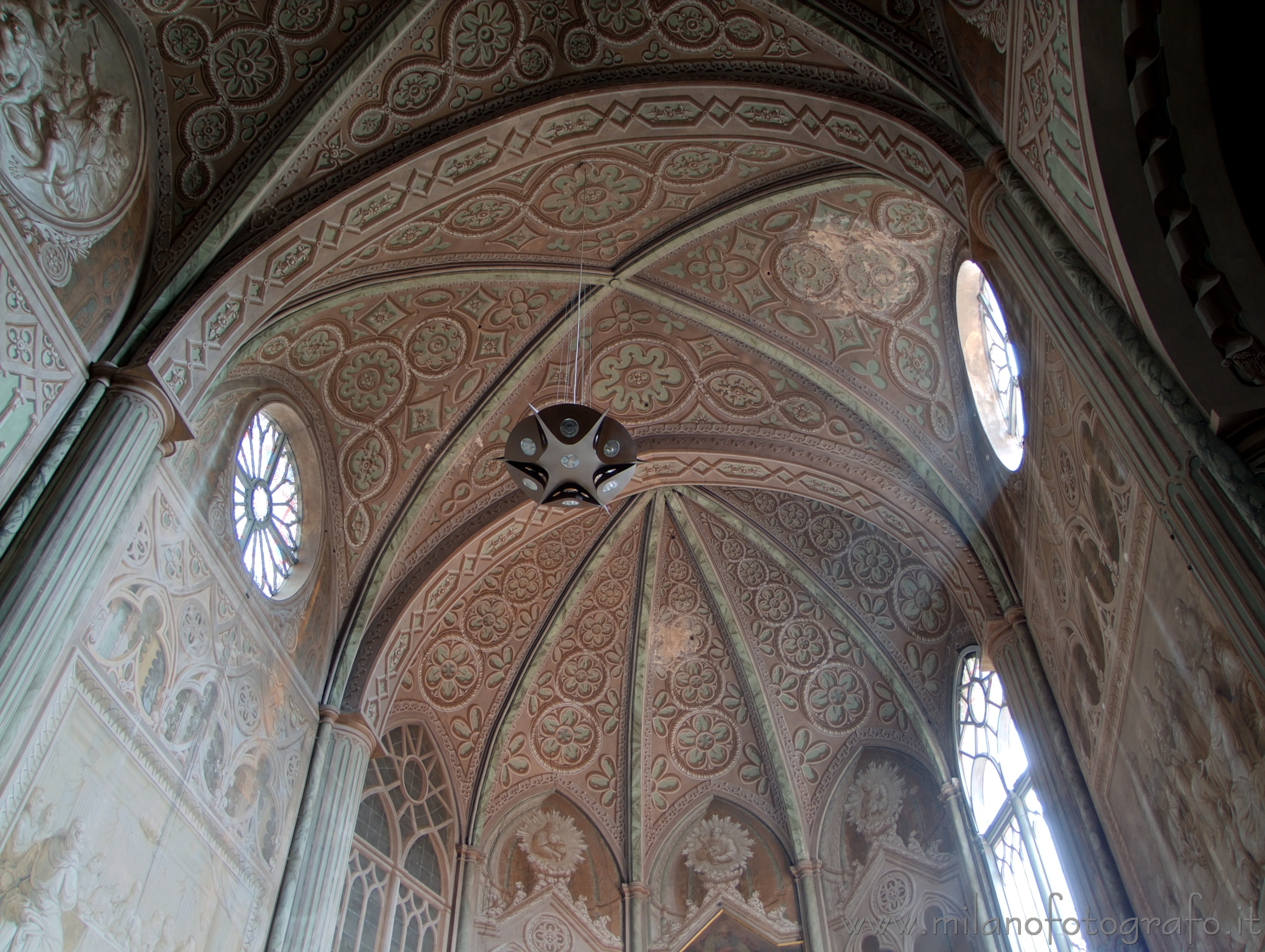 Biella (Italy) - Detail of the ceiling of the Cathedral of Biella